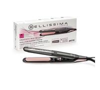 Bellissima Plancha Creativity Multistyle, Cabello Liso u Ondulado, Revestimiento Cerámico + Partículas de Diamante + Queratina, Placas Flexibles y Calientes Incluso en el Exterior, 5 Temperaturas