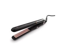 Plancha de pelo con vapor - Bellissima B28 100, Revestimiento cerámica, Color Negro y oro rosa