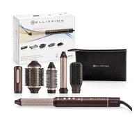 Bellissima Prodigy, moldeador de aire caliente, tecnología Ion-Ceramic, tecnología Coanda, motor digital, control de calor, filtro autolimpiante, 3 temperaturas, 1200 W, 6 accesorios