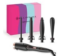 BELLISSIMA Twist & Style Ondulador de pelo, mango + 4 accesorios para rizos y ondas, temperatura automática, calentamiento rápido, revestimiento cerámico, ajustable 90 °, 11840, 0.2 kilograms