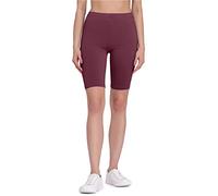 Bellivalini Leggins Cortos de Mujer para Deporte Mallas Deportivas Cortas de Viscosa Leggings para Mujeres Shorts Gimnasio Gym Fitness Pilates BLV50-149 (Burdeos, XXL)