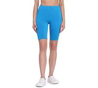 Bellivalini Leggins Cortos de Mujer para Deporte Mallas Deportivas Cortas de Viscosa Leggings para Mujeres Shorts Gimnasio Gym Fitness Pilates BLV50-149 (Azul, L)