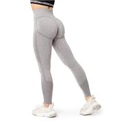 Bellivalini Leggins Deportivos para Mujer Mallas Push up de Cintura Alta Slim Fit de Yoga y Gimnasio BLV50-254 (Gris Claro Melange, L)