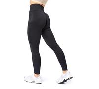 Bellivalini Leggins Deportivos para Mujer Mallas Push up de Cintura Alta Slim Fit de Yoga y Gimnasio BLV50-254 (Negro, S)