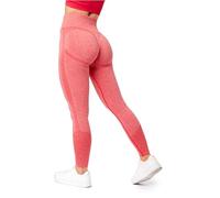 Bellivalini Leggins Deportivos para Mujer Mallas Push up de Cintura Alta Slim Fit de Yoga y Gimnasio BLV50-254 (Rosa Melange, L)