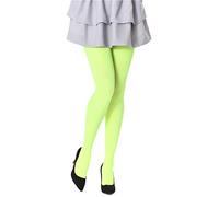 Bellivalini Medias de Microfibra Mujer 100 DEN BLVFI1003 (Amarillo Neon, M (Tamaño del fabricante: 3))