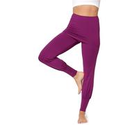 Bellivalini Pantalones Largos con Minifalda para Mujeres Deporte Yoga Jogging Pilates para el Verano Leggins Largos con Falda BLV50-275 (Fucsia, 3XL)