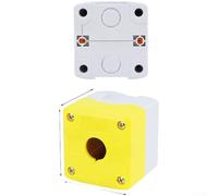 Bellmei - Caja de control de interruptor de botón con protección IP65 a prueba de polvo e impermeable, material ABS + PC y diseño eficiente de eliminación (1 agujero)