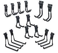 BELLO YON Ganchos para Listones de Pared, Accesorios de Varios Tamaños, Ganchos de Garaje, Soporte de Herramientas para Escalera de Jardín (Paquete de 14)