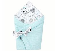 Bellochi 2in1 Saco de Dormir para Bebé - Arrullo para Bebes 75 x 75 cm - Saco para Envolver 100% Algodón - Saco Capazo - Animaland