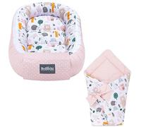 Bellochi Juego 2en1 Saco de Dormir para bebé y Nido Bebe Recien Nacido - Reductor de Cuna Nido para Bebe - 100% Algodón - Oeko-Tex Certificado (4rest)