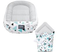 Bellochi Juego 2en1 Saco de Dormir para bebé y Nido Bebe Recien Nacido - Reductor de Cuna Nido para Bebe - 100% Algodón - Oeko-Tex Certificado - Tresor