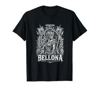 Bellona desató a la Diosa Romana guerrera Camiseta gráfica económica, Hombre, Negro, XL