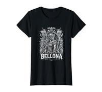 Bellona desató a la Diosa Romana guerrera Camiseta gráfica económica, Mujer, Negro, L