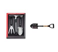 Bellota 3076 - Herramientas de jardín: trasplantador, cultivador y azuela Horquilla + 5526 - Pala pequeña para Camping, Jardin o Nieve 150x210mm