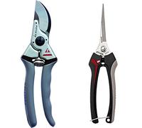 Bellota 3604-21 - Tijera de poda ergonómica y antideslizante de corte hasta 25 mm + Tijeras de podar de acero inoxidable para agricultura y jardinería