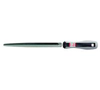 Bellota 4005-10 BAS.MB - Lima triangular para mecánico, basta (mango bimaterial, 10")