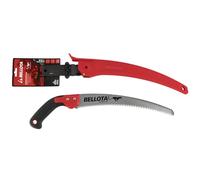 Bellota 454BIMR13 - Serrucho de poda Guepardo con hoja curva de 13", dentado japonés y mango de bimaterial recto. Incluye funda
