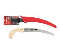 Bellota 454MC13 - Serrucho de poda Guepardo con hoja curva de 13" dentado japonés y mango de madera curvo. Incluye funda