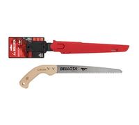 Bellota 45MR12, Serrucho de poda Guepardo con hoja recta de 12", dentado japonés y mango de madera recto, Incluye funda