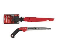 Bellota 45RBIMR9 - Serrucho de poda Guepardo con hoja recta de 9", dentado japonés y mango bimaterial recto. Incluye funda