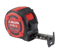 Bellota 50015-5 - Flexómetro Bimaterial Inoxidable de 5 m y Fleje Ancho Negro para Trabajos de Medición con Visibilidad Reducida