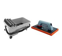 Bellota 5800-3 - Cubo de plástico para alicatador con escurridor de 20 litros + 5889 - Llana talocha de Esponja Mango de plástico (280x160 mm)