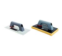 Bellota 5869 - Llana de albañil flexible de polipropileno, 300x140 mm + 5888 - Llana para limpieza