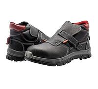 Bellota 7230247S3 - Botas de Seguridad para Soldador de Hombre y Mujer (Talla 47) de Piel Hidrofugada con Forro Acolchado Transpirable y Abrefácil