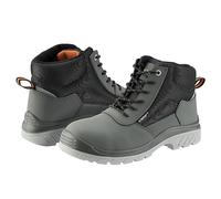 Bellota 72307GJS338 - Bota de Seguridad Comp+ Nobuck S3 Gris de Hombre y Mujer (Talla 38) de Piel Hidrofugada Nobuck, Ligero y con Zonas Reforzadas Antiabrasión