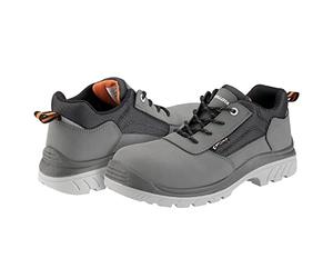 Bellota 72308GJS338 - Zapato de Seguridad Comp+ Nobuck S3 Gris de Hombre y Mujer (Talla 38) de Piel Hidrofugada Nobuck, Acolchada y con Zonas Reforzadas Antiabrasión