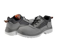 Bellota 72308GJS344 - Zapato de Seguridad Comp+ Nobuck S3 Gris de Hombre y Mujer (Talla 44) de Piel Hidrofugada Nobuck, Acolchada y con Zonas Reforzadas Antiabrasión