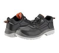 Bellota 72308NJS345 - Zapato de Seguridad Comp+ Negra S3 de Hombre y Mujer (Talla 45) de Piel Hidrofugada Lisa, Acolchada y con Zonas Reforzadas Antiabrasión