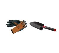 Bellota 75102-8/M - Guante De Trabajo Para Agricultura Y Jardinería Tipo Grip, Guante De Trabajo Con Máximo Agarre + 2985 - Transplantador, Herramienta Pequeña Para Jardín