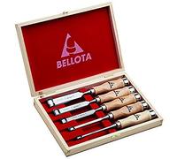 Bellota 8910 - Formones para madera Kit 5 con mango de madera