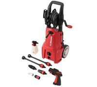Bellota HL1700E- Hidrolimpiadora, Potencia: 1,7 kW, Presión Máx: 140 Bar, Caudal: 380 l/h, Manguera 5 m (PVC), Peso: 8 kg, Pistola No Force, Ruedas, Succión Agua,Filtro de Agua Extraible,2 boquillas