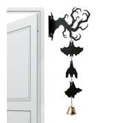 Bells de Halloween Bat | 2D acrílico gótico Bat Decorative Doorbells | Wall