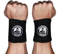 Bells of Steel Kettlebells - Muñequera BellGuard con Inserciones de plástico para absorción de Golpes, muñequeras para Gimnasio, muñequera para Entrenamiento, Talla única, par de muñequeras