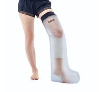 belltop Protector escayola pierna adulto. Funda impermeable ducha o piscina. Protector estanco. Funda protectora venda. Cubre escayola pierna de silicona resistente para escayola