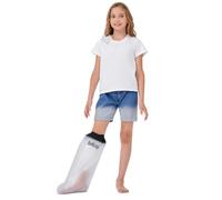 belltop Protector escayola pierna niños. Funda impermeable ducha o piscina. Cubre yeso estanco: silicona resistente. Funda escayola pierna escayolada. Reutilizable (Protector pierna)