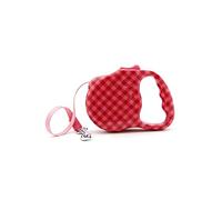 Bellus - Correa retráctil para Perro, impresión Ideal para Perros pequeños, hasta 30 LB, Rojo/Rosa