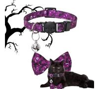 bellv Collar para mascotas con campana, no irritante, transpirable, collar de pajarita para mascotas, accesorios de ropa para perros para fotografía, boda, hogar, caminar, viajar
