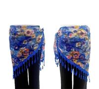 Belly Dance Costume 1 cinturón de danza del vientre for mujer, pañuelo cadera, estilo oriental, ideal for practicar(Sapphire)