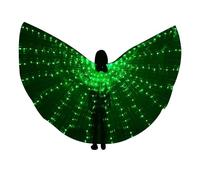 Belly Dance Glow Angel Dance Wings - Alas de mariposa luminosas con varillas telescópicas para niñas