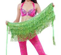 Belly Dance Hip Bufanda Belly Dance, Accesorios for bufanda de la cadera for danza del vientre for mujer, falda con cinturón con monedas doradas for danza del vientre, cadena for la cintura, accesorio