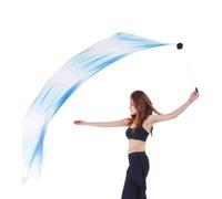 Belly Dance Veil With Ball Silk Colorful Gradient Lighteight Streamer