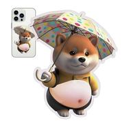 Belly Stickers - Cute squshy Dog Silicone Stickers | DIY Planner Decoration | Cute 3D Sticker For Phone, Laptop, Water Bottle, Journal, Scrapbook, Kids & Girls Fun Craft Accessories