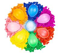 Belmalia 1000 Globos de agua, con Accesorio de ayuda de Llenado para Grifo, colorido, fácil de llenar