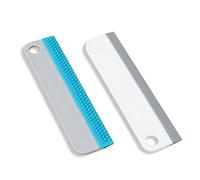 Belmalia 2X Rasqueta limpiacristales, Escobilla de Ducha, Rasqueta de Silicona para Espejos | Ventanas y Superficies en la Cocina, el Baño, el Coche, No Se Raya, Juego de Limpiaparabrisas de Silicona