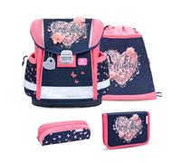 Belmil Classy 403-13/AG/S - Juego de mochilas escolares (4 piezas), Hermosas flores 2025, M